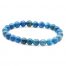 bracelet boules apatite bleue aa 08mm