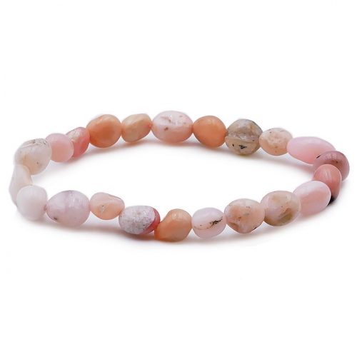 bracelet pierre roulee opale rose